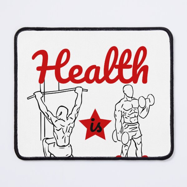 Item preview, Health is Wealth 3/4 red design designed and sold by cicadaadams.