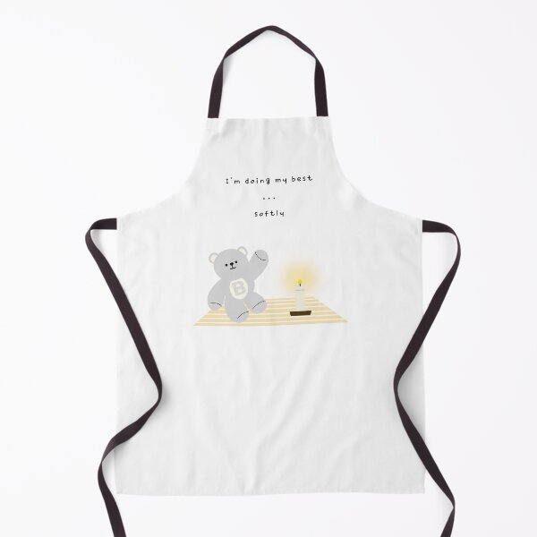 Item preview, I’m Doing My Best, Softly – Gentle Bear Mood ( White / Transparent Background ) designed and sold by mintmono-studio.