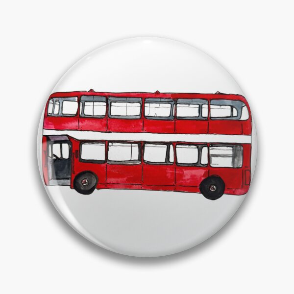 Item preview, London Double-Decker Bus WAtercolor designed and sold by skybluepink studio.