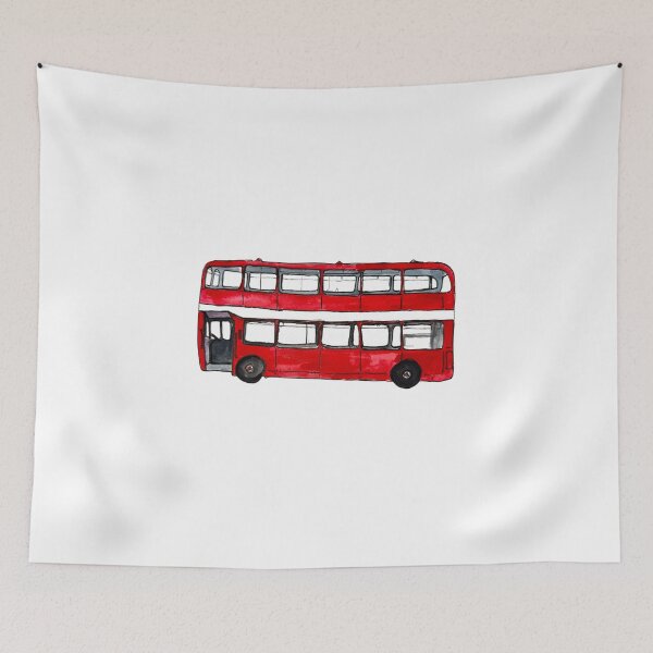 Item preview, London Double-Decker Bus WAtercolor designed and sold by skybluepink studio.