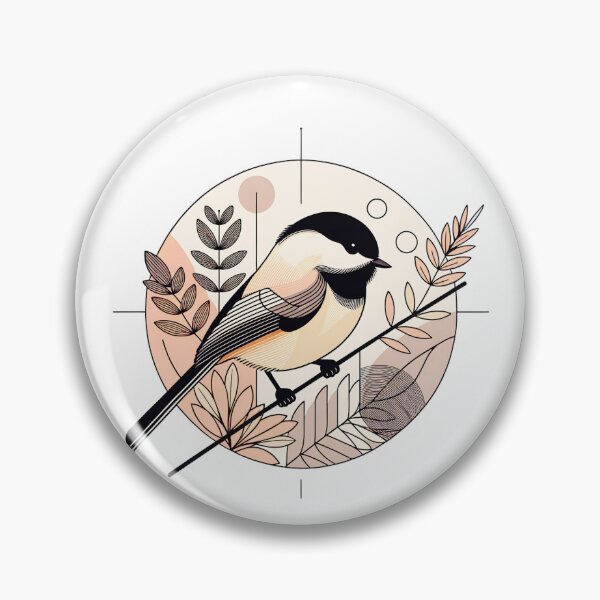 Item preview, Abstract Carolina Chickadee Art designed and sold by TheAnimalZ00.