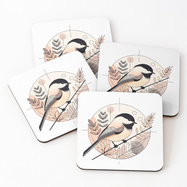 Item preview, Abstract Carolina Chickadee Art designed and sold by TheAnimalZ00.