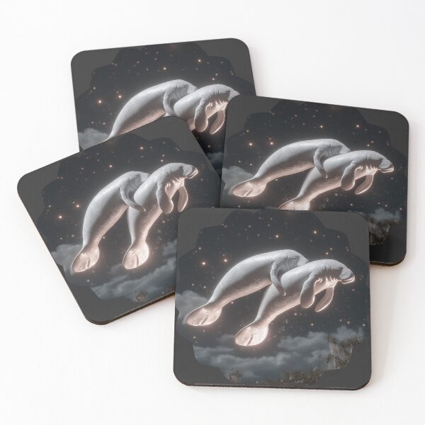 Item preview, Manatees Flying through Space designed and sold by Kelly Designed.