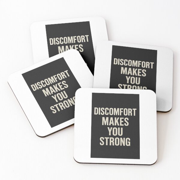 Item preview, Discomfort Makes You Strong – Motivational Poster designed and sold by Holistic Habit Hub.
