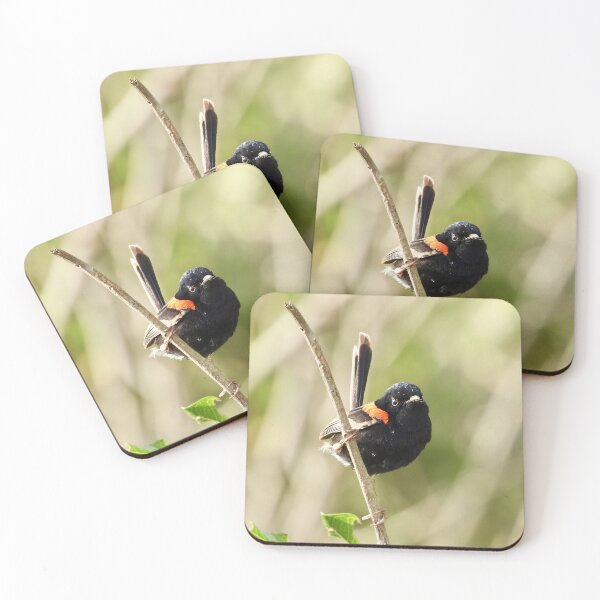 Item preview, Red backed Fairy Wren close up designed and sold by Mark Grimsley.