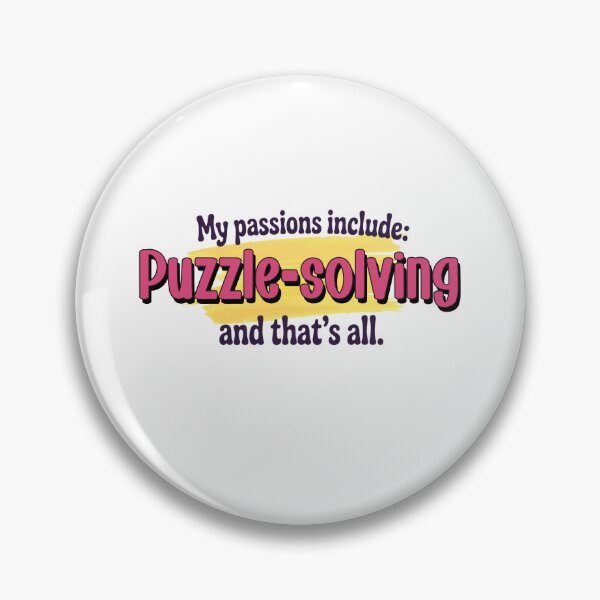 Item preview, Puzzle-solving is my passion - Funny Puzzle-solving Lover designed and sold by Watsonarts.