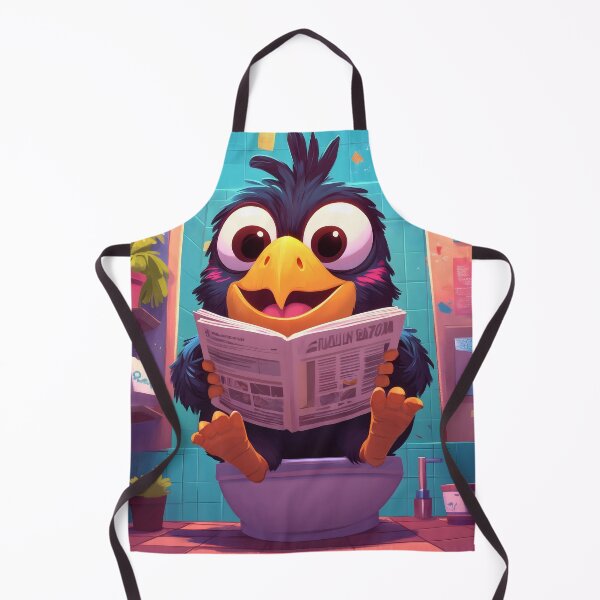 Item preview, Colorful Toucan Sports Yellow Beak Reads Morning News designed and sold by mildaclairmo.