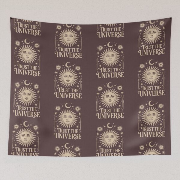 Item preview, Mystical Trust The Universe Celestial Sun and Moon Spiritual Boho Design designed and sold by PixelMuse2024.