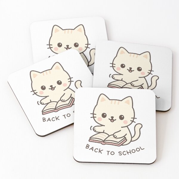 Item preview, Back to School Kawaii Cat – Cute Study Motivation Design designed and sold by Purrfect Blend .
