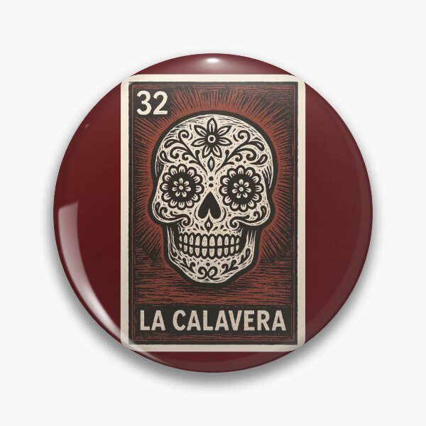 Item preview, Mexican Lottery Card La Calavera The Skull designed and sold by retrographics.