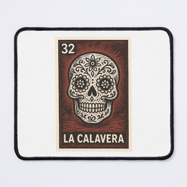 Item preview, Mexican Lottery Card La Calavera The Skull designed and sold by retrographics.