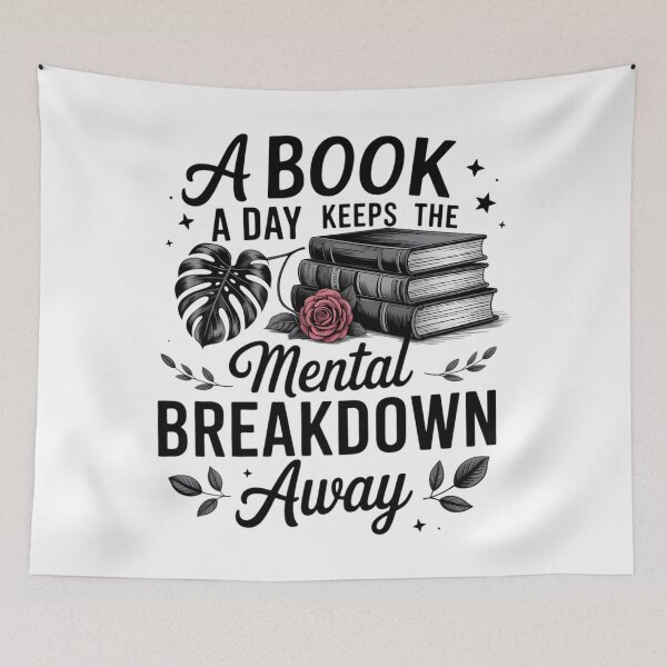 Item preview, A Book A Day Keep The Mental Breakdown Away Book Lovers designed and sold by CookWorldLaughs.