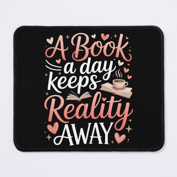 Item preview, A Book A Day Keeps Reality Away Book Lovers Reader designed and sold by CookWorldLaughs.
