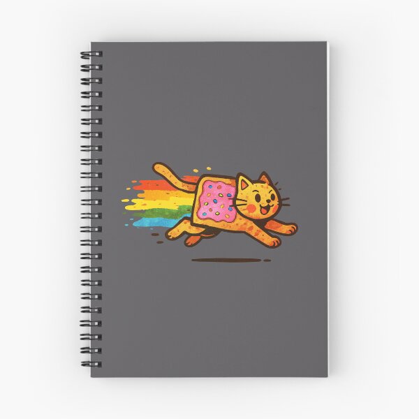 Item preview, Cute rainbow Nyan Cat flying with joy and color designed and sold by mirrorimages.