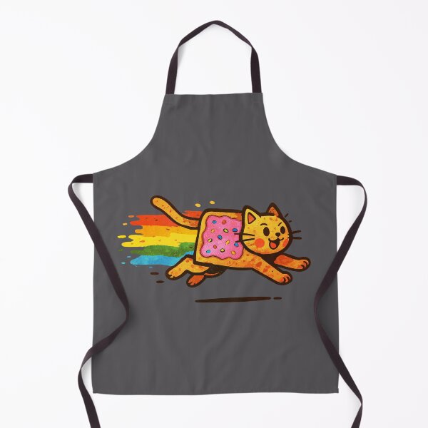 Item preview, Cute rainbow Nyan Cat flying with joy and color designed and sold by mirrorimages.