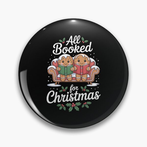 Item preview, All Booked For Christmas Book Gingerbread Women Bookaholic designed and sold by CookWorldLaughs.