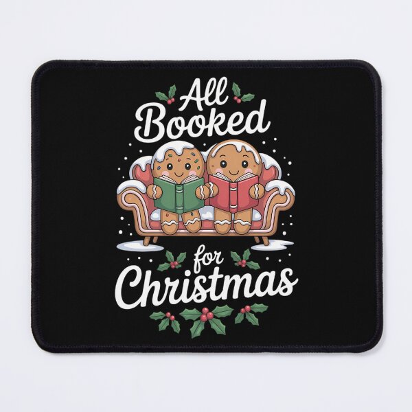 Item preview, All Booked For Christmas Book Gingerbread Women Bookaholic designed and sold by CookWorldLaughs.