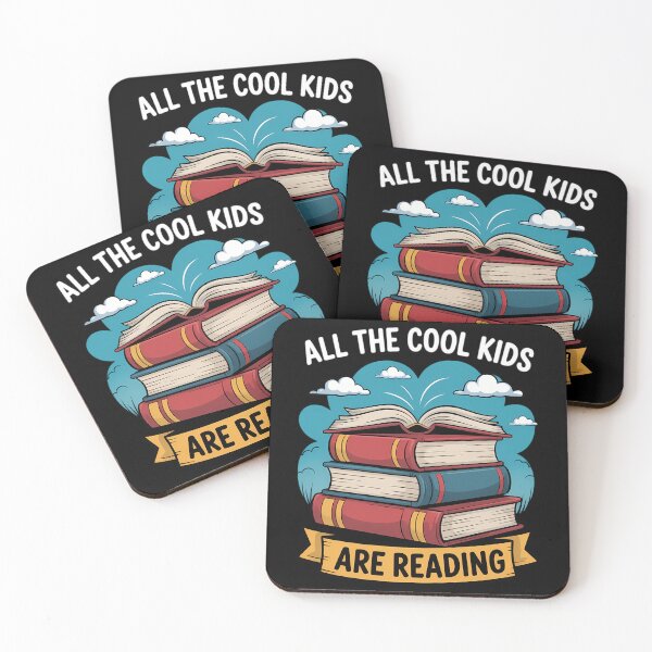 Item preview, All The Cool Kids Are Reading Funny Book Lovers designed and sold by CookWorldLaughs.