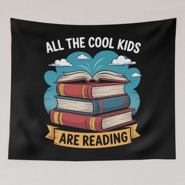 Item preview, All The Cool Kids Are Reading Funny Book Lovers designed and sold by CookWorldLaughs.