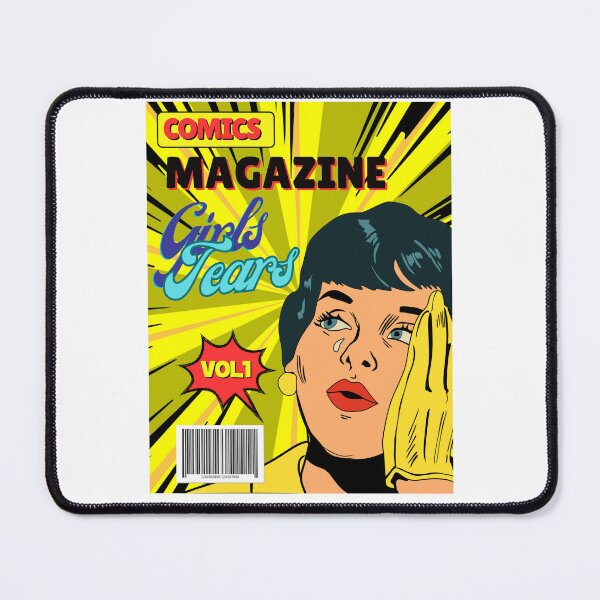 Item preview, Retro Comic Girl Tears Magazine Cover | Old-school sob story art designed and sold by Catzelle.