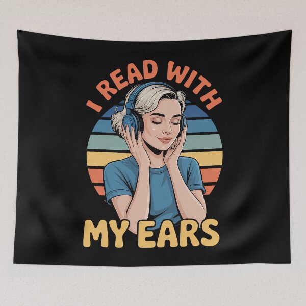 Item preview, Audiobook Lover Bookish Bookworm I Read With My Ears designed and sold by CookWorldLaughs.