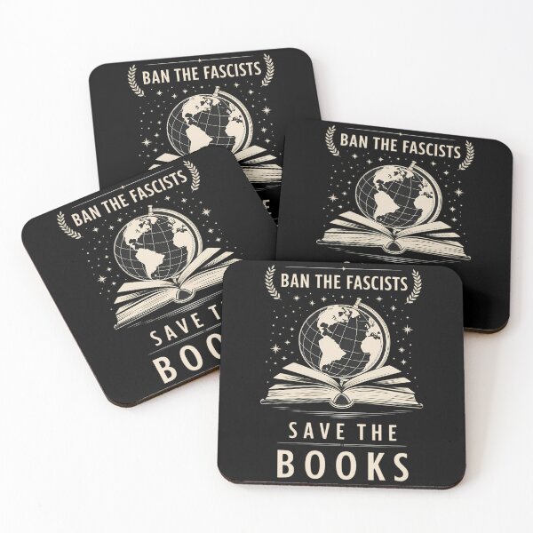 Item preview, Ban The Fascists Save The Books Funny Book Lovers designed and sold by CookWorldLaughs.