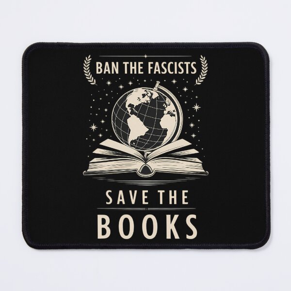 Item preview, Ban The Fascists Save The Books Funny Book Lovers designed and sold by CookWorldLaughs.