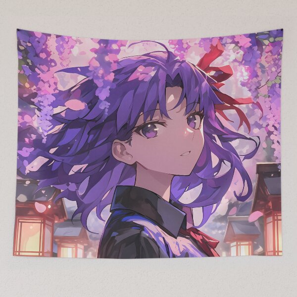 Item preview, Sakura Matou Fate Stay Night Anime Wisteria Kimono Twilight designed and sold by mildaclairmo.