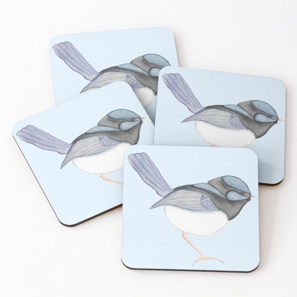 Item preview, Superb Fairywren watercolour designed and sold by GeoGoose.