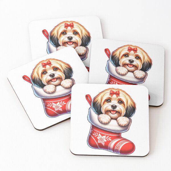 Item preview, Cute Havanese Christmas Stocking designed and sold by TheAnimalZ00.