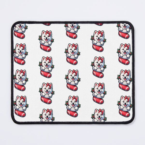 Item preview, Cute American Eskimo Christmas Stocking designed and sold by TheAnimalZ00.