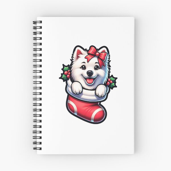 Item preview, Cute American Eskimo Christmas Stocking designed and sold by TheAnimalZ00.