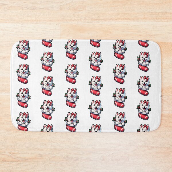 Item preview, Cute American Eskimo Christmas Stocking designed and sold by TheAnimalZ00.