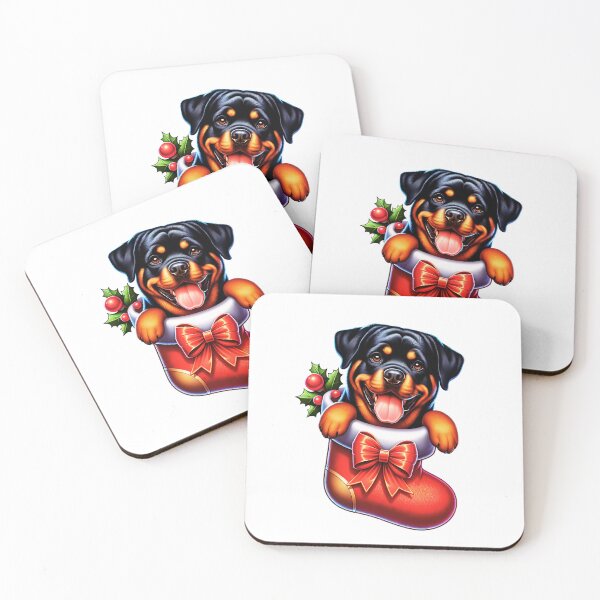 Item preview, Linda media navideña de rottweiler designed and sold by TheAnimalZ00.