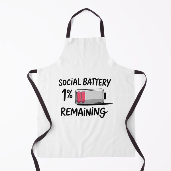 Item preview, Social Battery 1 Remaining designed and sold by CookWorldLaughs.
