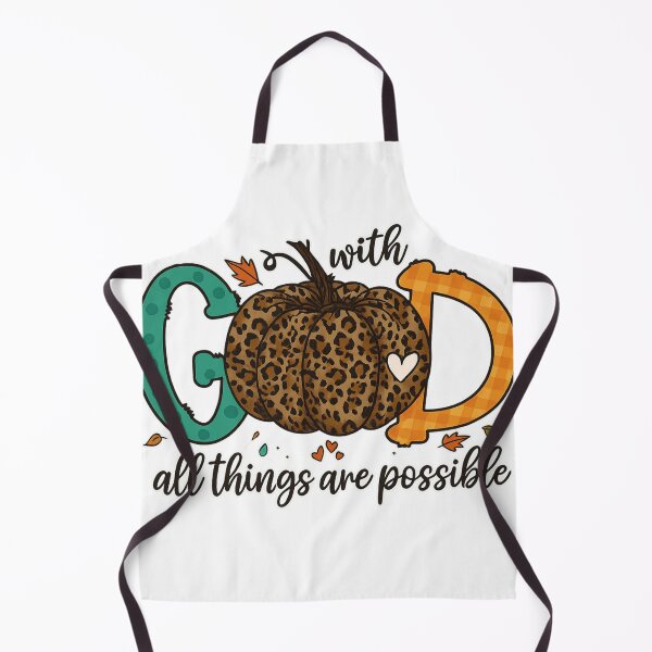 Item preview, With God All Things Are Possible Leopard Pumpkin Design designed and sold by haitrieuic96.