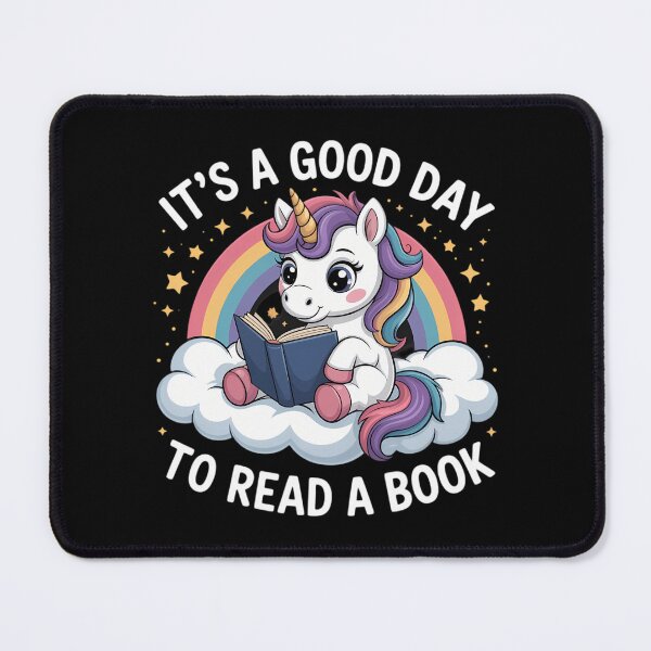 Item preview, Book Its A Good Day To Read A Book Cute Unicorn Reader designed and sold by CookWorldLaughs.