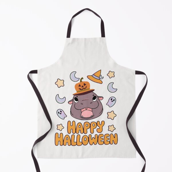 Item preview,  Cute cartoon Moodeng, pygmy hippo Happy  halloween , brafdesign designed and sold by Brafdesign.