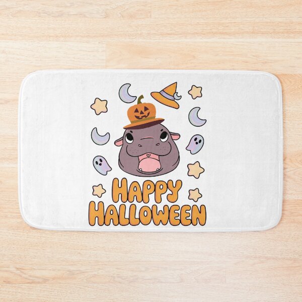 Item preview,  Cute cartoon Moodeng, pygmy hippo Happy  halloween , brafdesign designed and sold by Brafdesign.