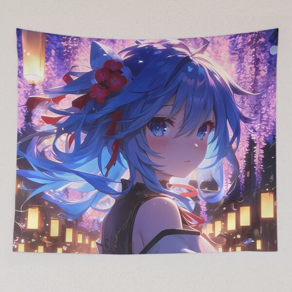 Item preview, Yoshino Himekawa Date A Live Anime Wisteria Waterfall Lantern designed and sold by mildaclairmo.