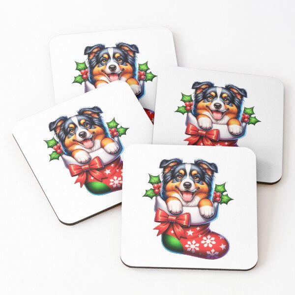 Item preview, Cute Australian Shepherd Christmas Stocking designed and sold by TheAnimalZ00.
