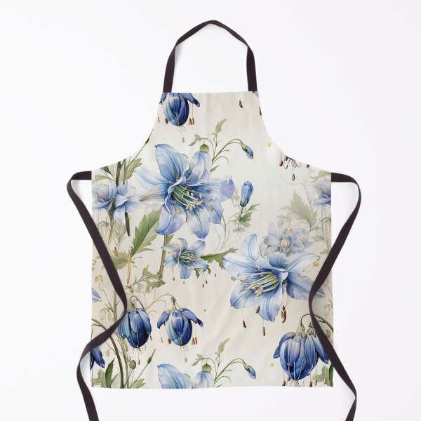 Item preview, Vintage Floral Elegance: Blue Lily Bloom designed and sold by PigmeArt.
