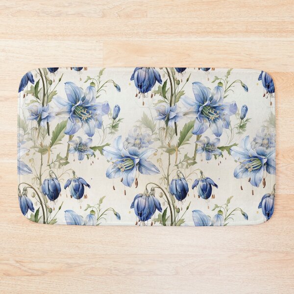 Item preview, Vintage Floral Elegance: Blue Lily Bloom designed and sold by PigmeArt.