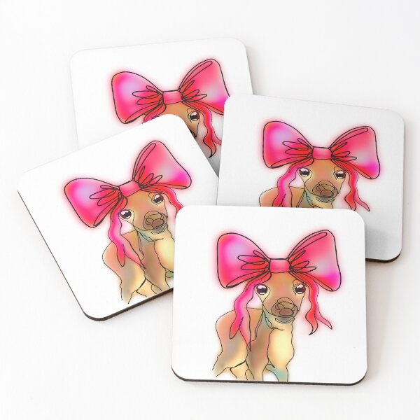 Item preview, Danielle the Coquettecore Deer with Giant Pink Bow – animalzinhats designed and sold by Ashley’sAnimalz.