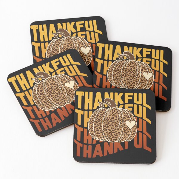 Item preview, Leopard Print Pumpkin with Thankful Gradient Text designed and sold by haitrieuic96.
