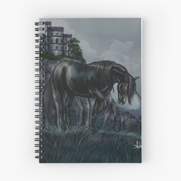 Item preview, Solitude black unicorn designed and sold by Ash Evans.