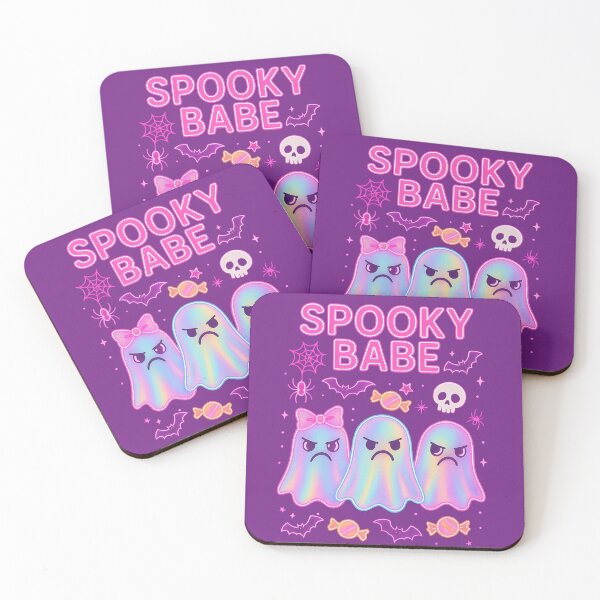 Item preview, Spooky Babe – Cute Angry Ghosts Halloween Design designed and sold by LunaSpellStudio.