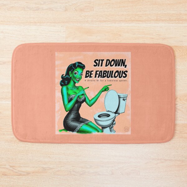 Item preview, Sit Down, Be Fabulous – Intergalactic Toilet Poster designed and sold by lulo-pez-art.