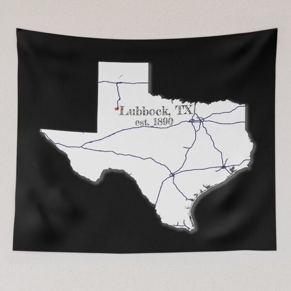 Item preview, Lubbock, TX [White] designed and sold by PhilbonianDezin.