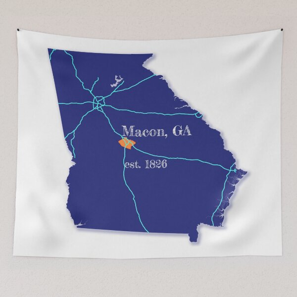 Item preview, Macon, GA [Blue] designed and sold by PhilbonianDezin.